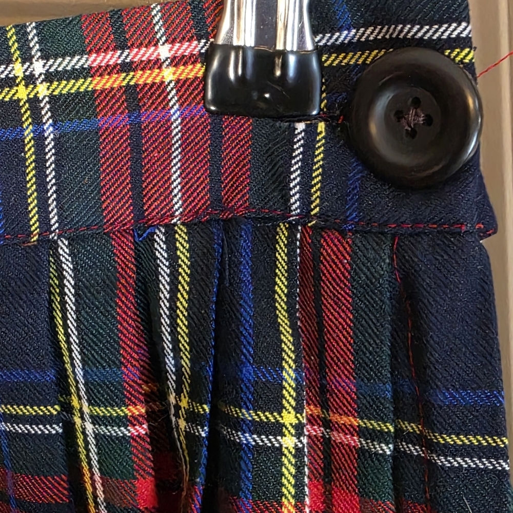 Vintage 90s Two Roads Plaid Maxi Skirt - Dark Academia - Made in Canada - Picture 4 of 4